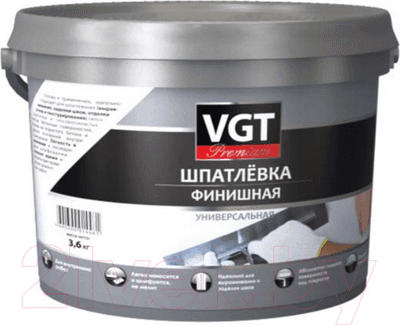 Шпатлевка готовая VGT Premium финишная