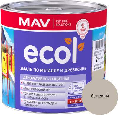 Краски, эмали MAV Ecol ПФ-115