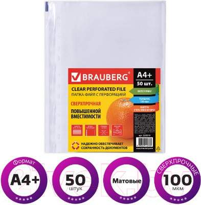 Папка для бумаг Brauberg А4+ / 225219