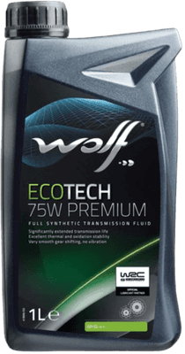 Трансмиссионное масло WOLF EcoTech 75W Premium / 2218/1