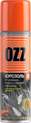 Аэрозоль от насекомых OZZ Ultra 18 от комаров, мошек, слепней, мокрецов