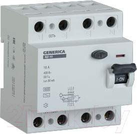 Устройство защитного отключения Generica ВД1-63 32А 30мА тип AC 4п / MDV15-4-032-030