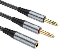 Кабели, переходники Hoco UPA21 2в1 Jack 2 вилки - Jack розетка