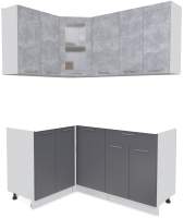 Кухонный гарнитур Interline Мила 12x16 без столешницы