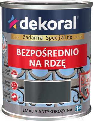 Краски, эмали Dekoral По ржавчине RAL3009