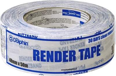 Скотч, ленты малярные Blue Dolphin Render Tape 03-1-05 EN BDN / DT-PR W EN