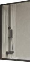 Стеклянная шторка для ванны BelBagno Luce-VF-11-100/145-C-NERO