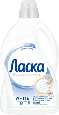Гель для стирки Ласка Для белого