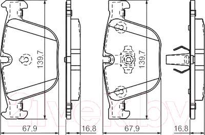 Тормозные колодки Bosch 0986494294