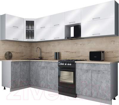Кухонный гарнитур Interline Мила Gloss 50-12x30