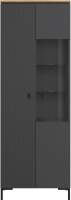 Шкаф с витриной Black Red White San Gimignano REG1D1W