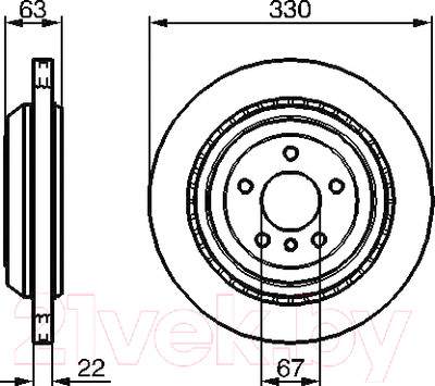 Тормозной диск Bosch 0986479285