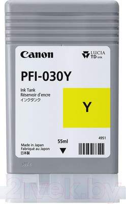 Картридж Canon PFI-030Y (3492C001)