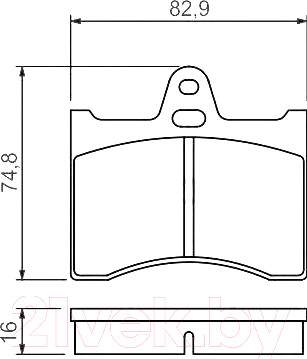 Тормозные колодки Bosch 0986463890