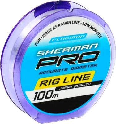 Леска монофильная Flagman Fishing Sherman Pro Rig Line 100м 0.105мм / SHPR_0.105