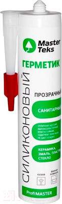 Герметик силиконовый MasterTeks ProfiMaster Санитарный