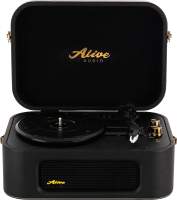 Проигрыватель виниловых пластинок Alive Audio Stories Glam Noir c Bluetooth / STR-06-GN