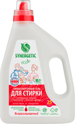 Гель для стирки Synergetic Active Fresh биоразлагаемый