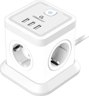 Сетевые фильтры, удлинители Cablexpert TWR-4-U3-W-2
