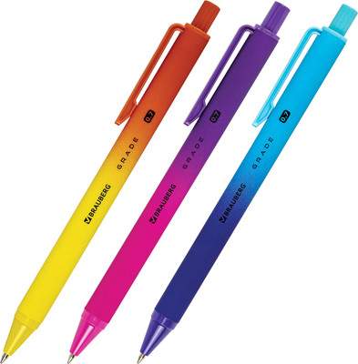 Набор шариковых ручек Brauberg Soft Touch / 144206