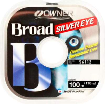 Леска монофильная Owner Broad Silver Eye 100м 0.2мм 4кг / 56112-020