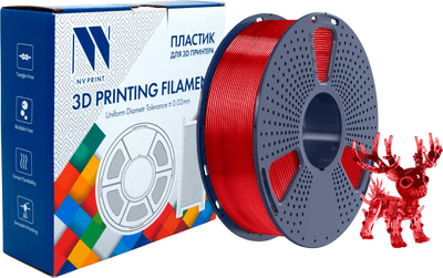 Пластик для 3D-печати NV Print NV-3D-PLA-P-TRANSP-RED