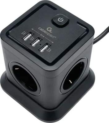 Сетевые фильтры, удлинители Cablexpert TWR-4-U3-B-3