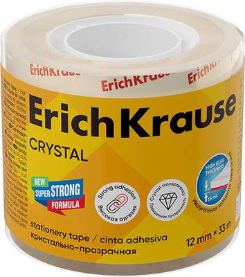 Скотч канцелярский Erich Krause Crystal / 63575
