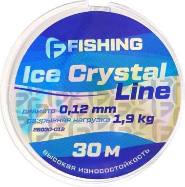 Леска монофильная F-Fishing Ice Crystal Line 30м 0.12мм / F26030-012