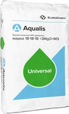 Удобрения для растений Aqualis NPK Водорастворимое 18:18:18+3MgO+МЭ