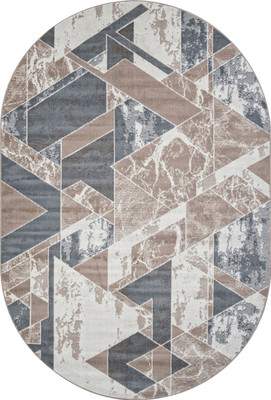 Ковры, циновки, шкуры Merinos Sierra F354-OVAL-BEIGE-BLUE