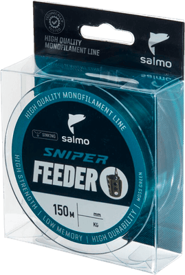 Леска монофильная Salmo Sniper Feeder Moss Green 150/026 / 4020-026