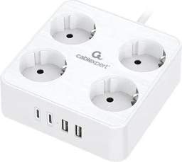 Сетевые фильтры, удлинители Cablexpert PLT-4-C2U2-W-3