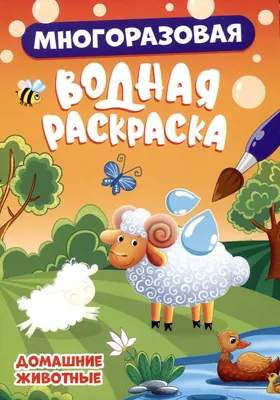 Раскраска Проф-Пресс Многоразовая водная. Домашние животные