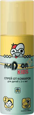 Спрей от насекомых Nadzor DET001N от комаров для детей