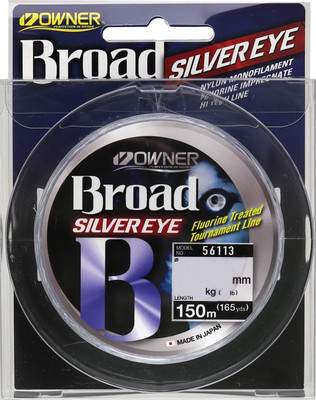 Леска монофильная Owner Broad Silver Eye 0.10мм 1кг / 56113-010