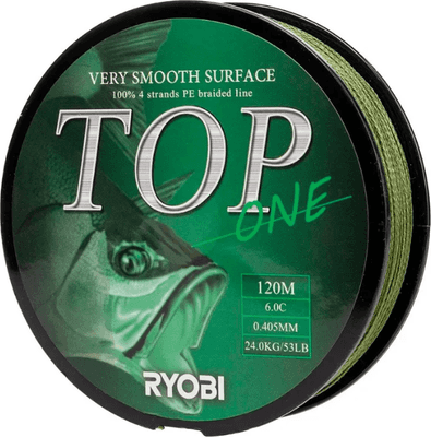 Леска плетеная Ryobi TOP PE4X-120M 6.0/d-0.405мм