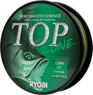 Леска плетеная Ryobi TOP PE4X-120M 8.0/d-0.467mm
