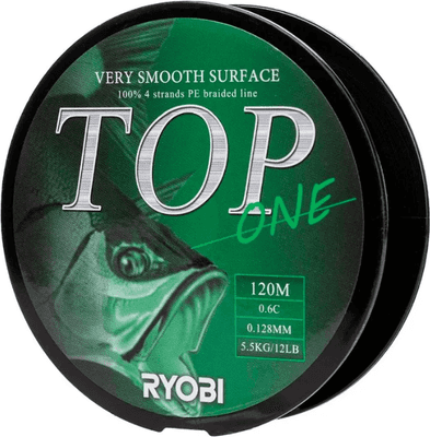 Леска плетеная Ryobi TOP PE4X-120M 0.6/d-0.128мм