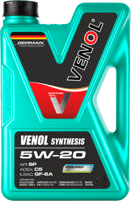 Моторные масла Venol Synthesis 5W20 SP C5 GF-6A / 276005VE