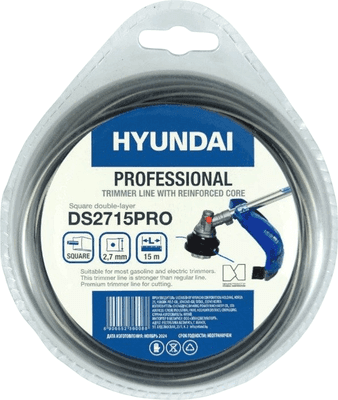 Леска для триммера Hyundai 2.7мм / DS-2715 PRO