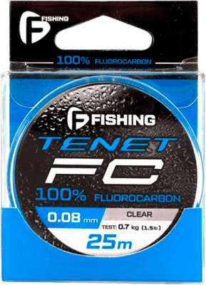 Леска флюорокарбоновая F-Fishing Tenet Fluorocarbon 25м / FTFT-008