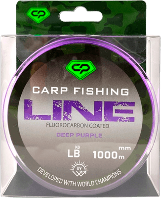 Леска флюорокарбоновая Carp Pro Fluorocarbon Coated Deep Purple 1000м / CP5010-030