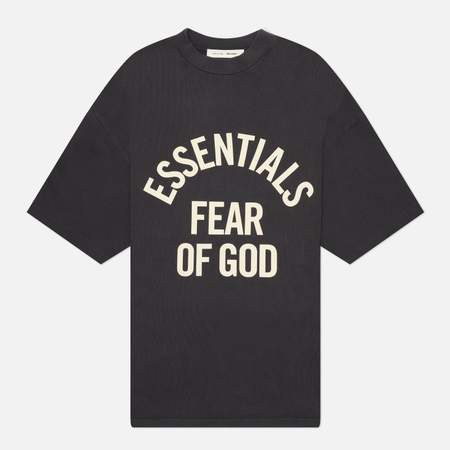 Мужская футболка Fear of God ESSENTIALS Campus 90's, цвет чёрный, размер M