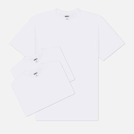 Комплект мужских футболок OBEY Standard 2-Pack, цвет белый, размер L