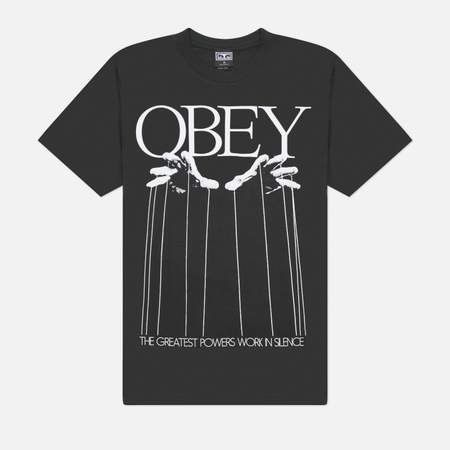 Мужская футболка OBEY Marionette, цвет чёрный, размер L