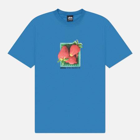 Мужская футболка Stussy Berries, цвет синий, размер XL