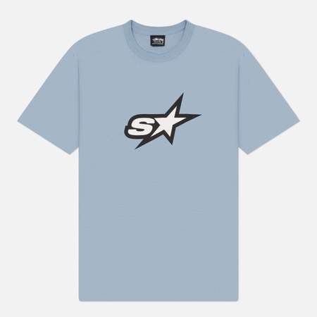 Мужская футболка Stussy Speedway Tee, цвет голубой, размер XL