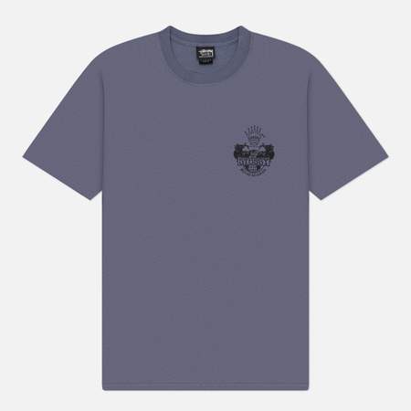 Мужская футболка Stussy Built To Last Pigment Dyed, цвет синий, размер L
