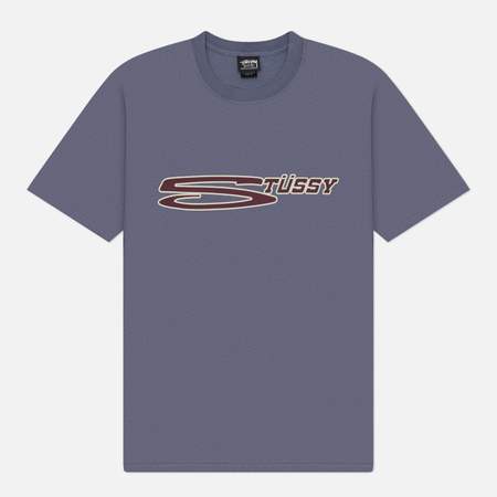 Мужская футболка Stussy Stretch Pigment Dyed, цвет синий, размер L